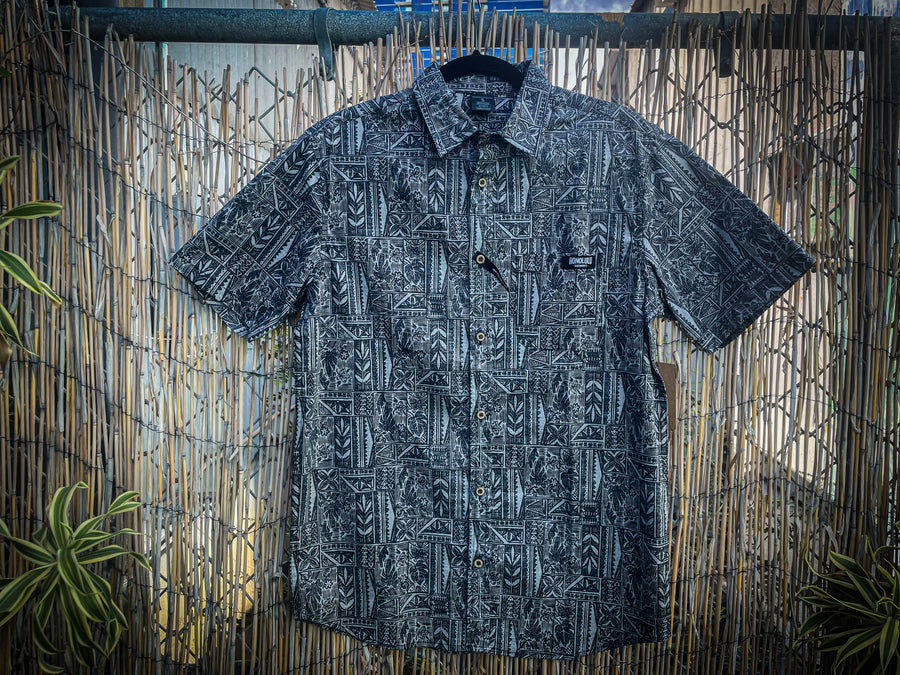 Men's Aloha Shirt Sixty-One Black