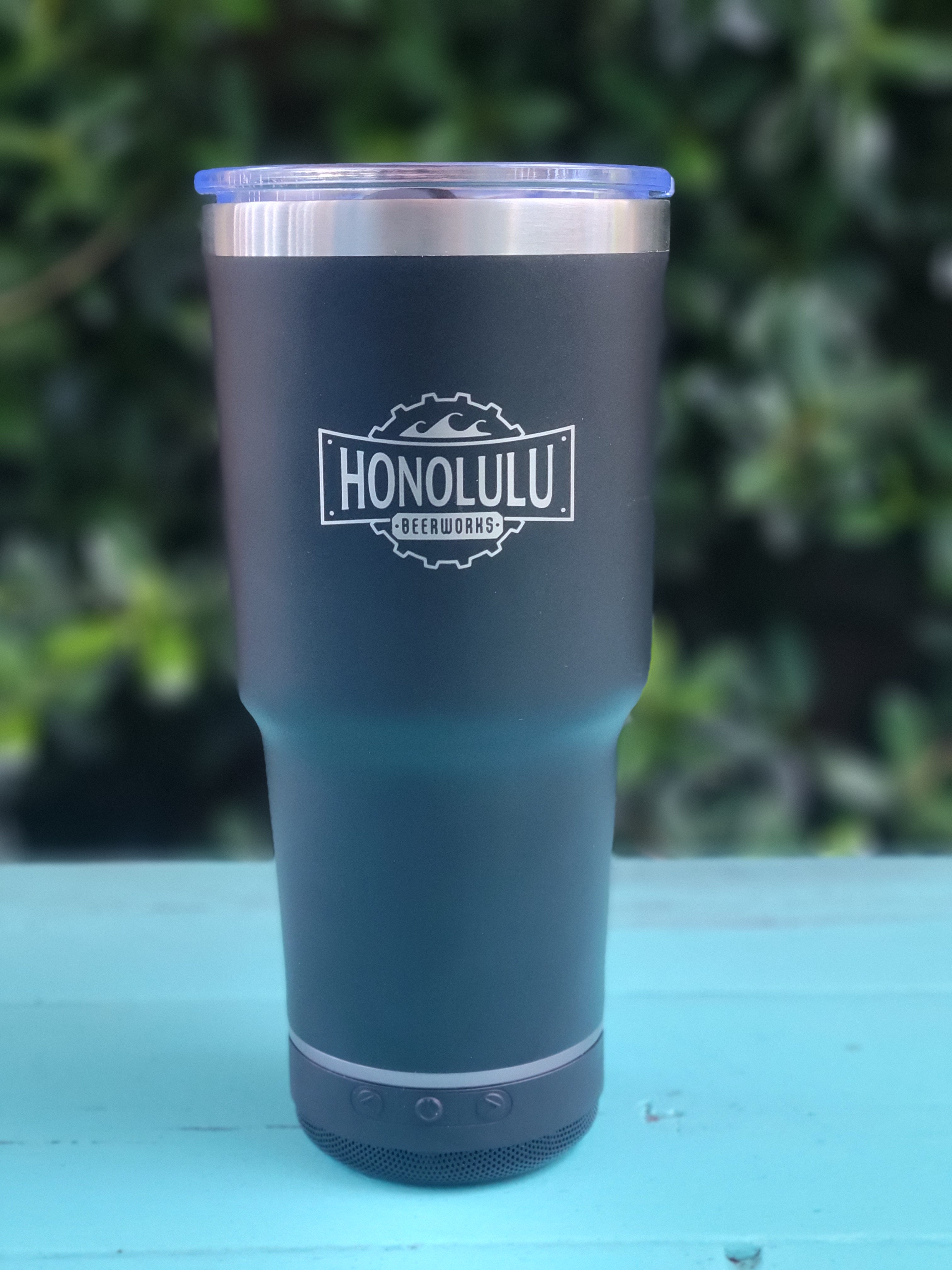 Honolulu Beerworks 12 oz Wine Tumbler with Bluetooth Speaker